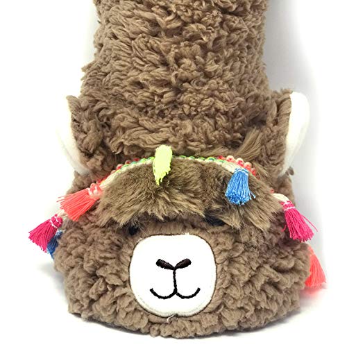 ooohyeah Women’s Super Soft Pet Llama Call You Sherpa Slippers One Size - Image 5