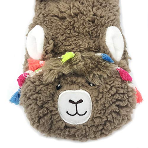 ooohyeah Women’s Super Soft Pet Llama Call You Sherpa Slippers One Size - Image 3