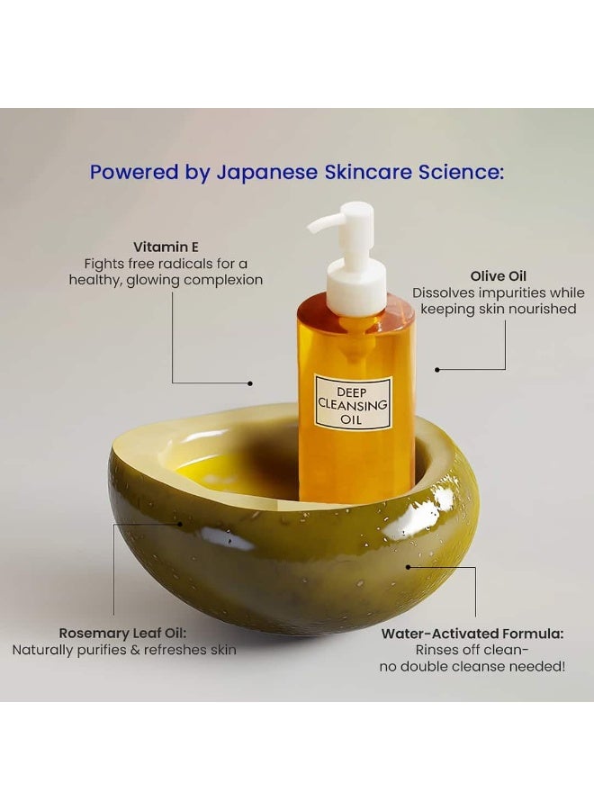دي اتش سي زيت التنظيف العميق من دي إتش سي بيوتي (30 مل)، بالزيتون، يزيل المكياج والشوائب، زيت منظف/مزيل مكياج لبشرة ناعمة ومتوهجة - Image 3