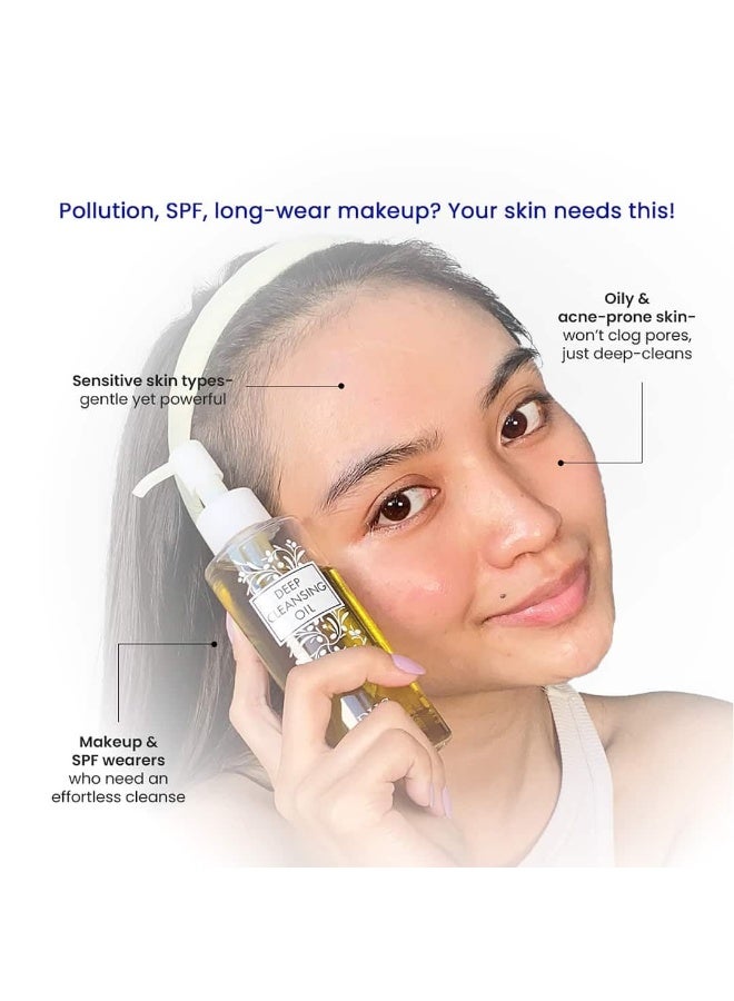 دي اتش سي زيت التنظيف العميق من دي إتش سي بيوتي (30 مل)، بالزيتون، يزيل المكياج والشوائب، زيت منظف/مزيل مكياج لبشرة ناعمة ومتوهجة - Image 4
