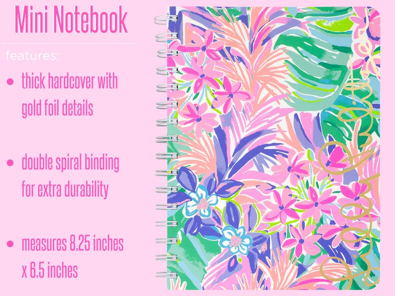 Lilly Pulitzer Hardcover Mini Spiral Notebook, 8.25" x 6.5" Small Journal with 160 College Ruled Pages, It Was All A Dream - Image 3