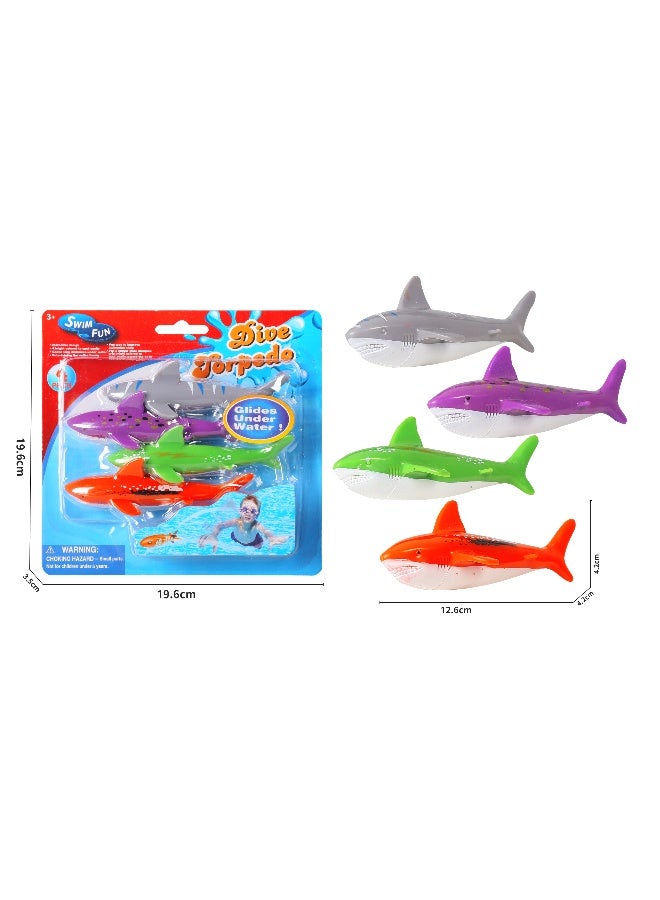 MONDO Diving Shark Toys 4 Pieces - Image 4