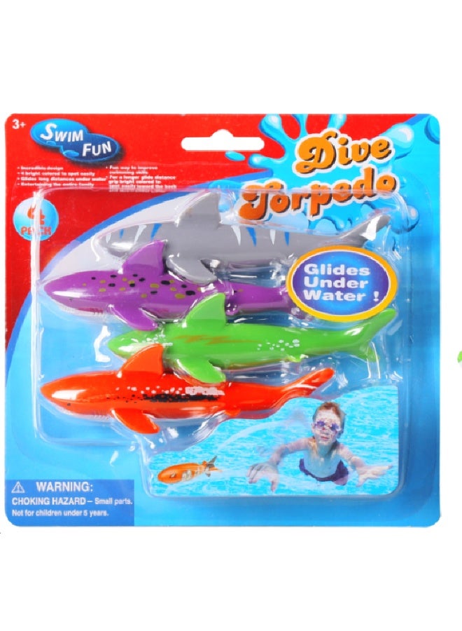 MONDO Diving Shark Toys 4 Pieces - Image 2