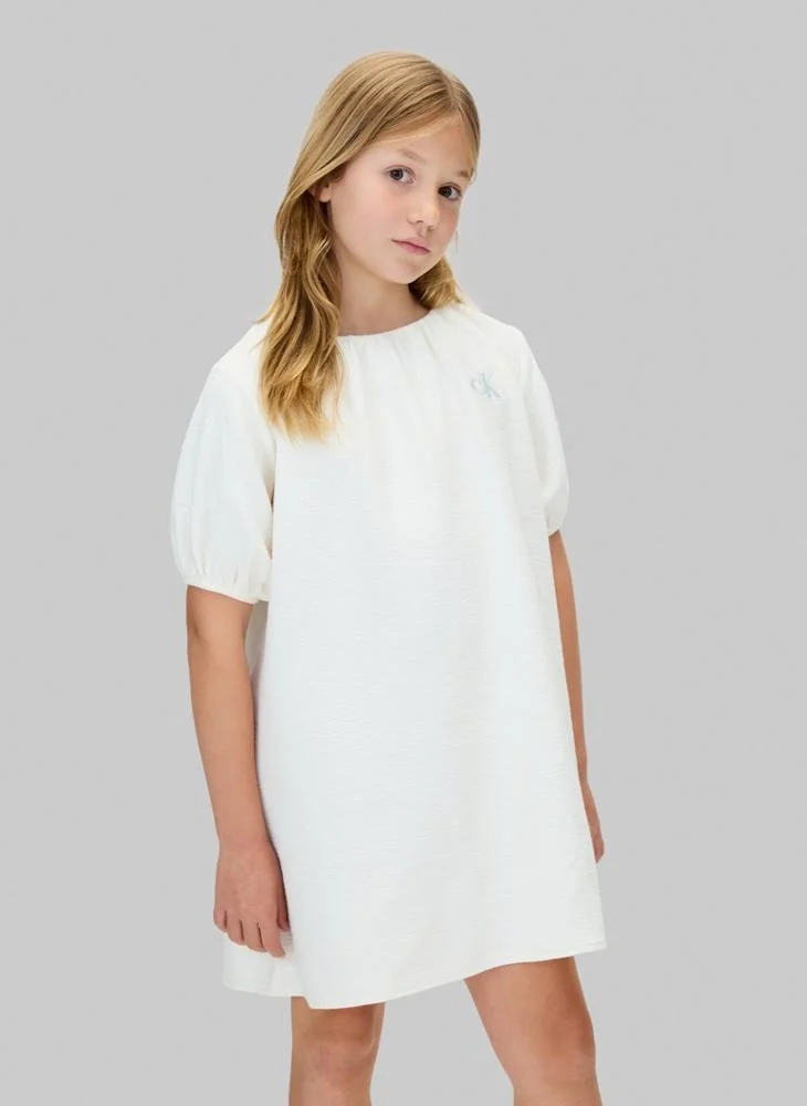 كالفن كلاين جينز Kids Logo Mini Shift Dress