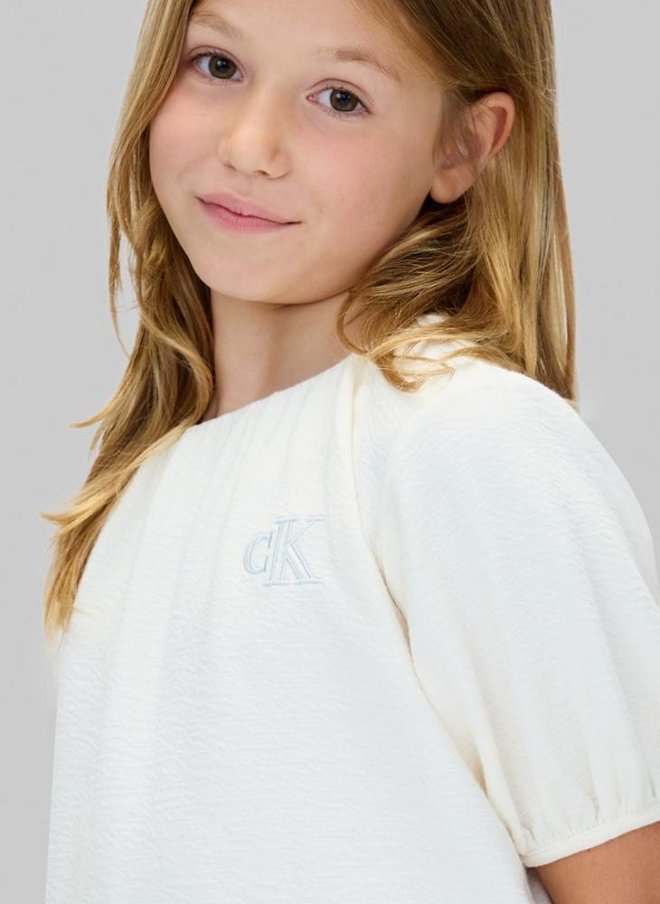 Calvin Klein Jeans Kids Logo Mini Shift Dress - Image 4