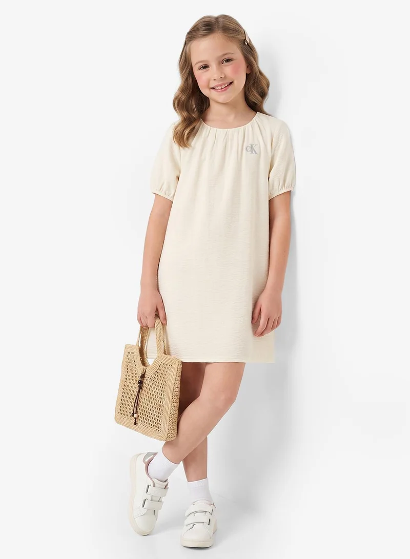 Calvin Klein Jeans Kids Logo Mini Shift Dress