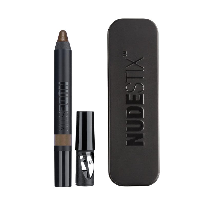 Nudestix Magnetic Luminous Eye Color â€“ 4-in-1 Cream Eyeshadow Stick, Eyeliner, Primer & Highlighter | Long-Wear, Waterproof Satin Finish | Vegan & Cruelty-Free Eye Makeup, Shade: Smoke - Image 1