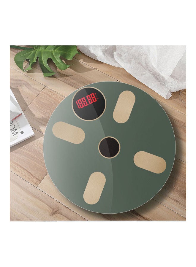 USB and Solar Powered Bluetooth Smart Weight Scale Green/Beige 28 X 28 X 2.3cm - Image 4