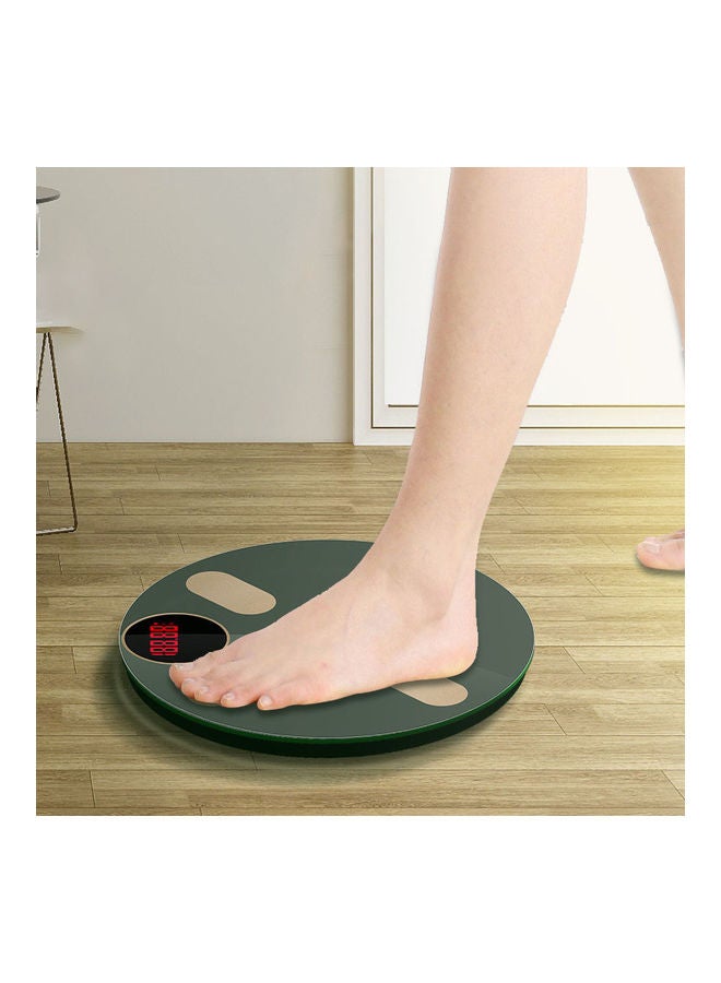 USB and Solar Powered Bluetooth Smart Weight Scale Green/Beige 28 X 28 X 2.3cm - Image 3