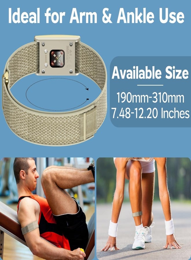 Vanet Bicep Nylon Straps Compatible for Polar Loop Bands/Polar 360 Replacement, Elastic Woven Arm/Ankle Strap Breathable Sport Braided Hook & Loop Wristbands for Visible Armband 2.0 [NO Tracker] - Image 4