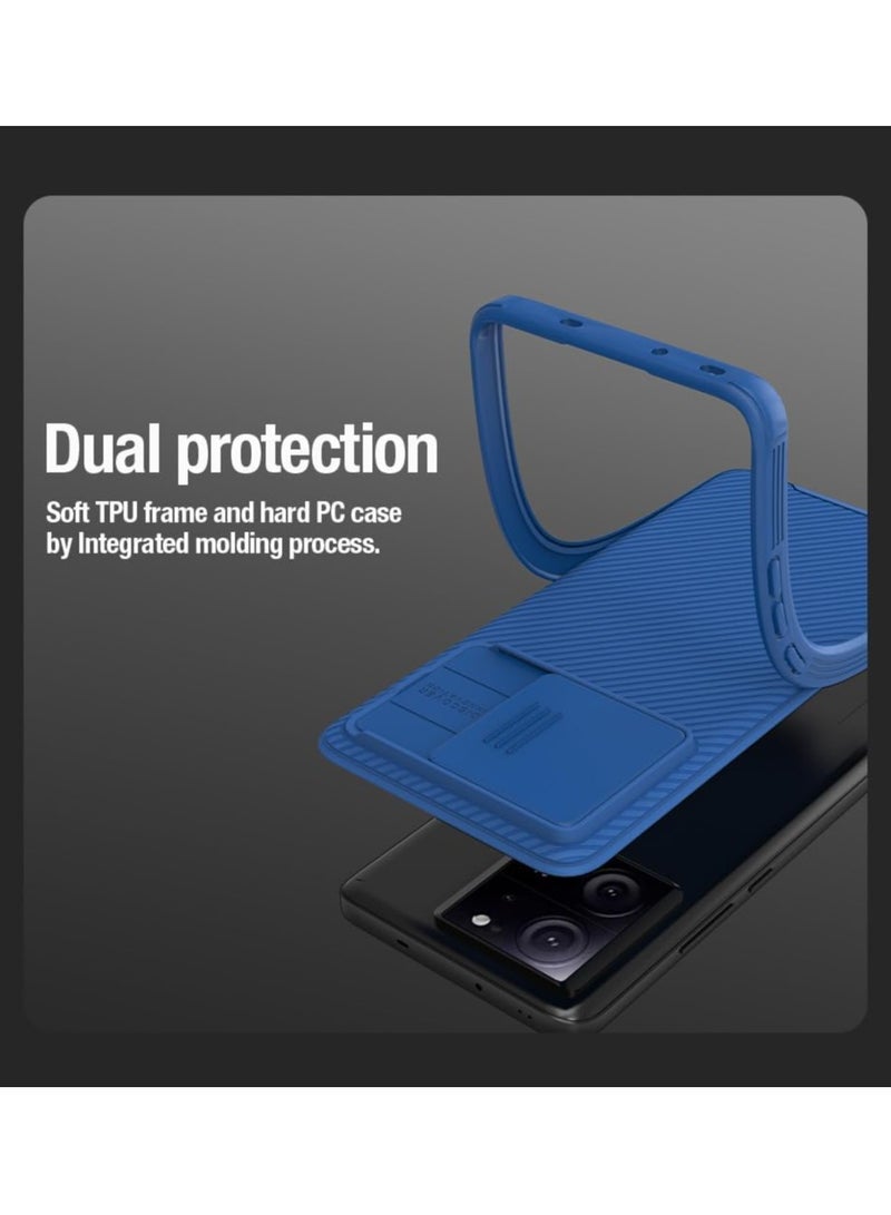 Nillkin Xiaomi 13T Pro 5G case for, TPU Shockproof Airbags Frame with Camera Lens Protection Slide Cover, PC Anti-Fingerprint Mobile Back Cover, for Xiaomi 13T 5G 6.67-inch Slim Fit Phone Cases - Image 2