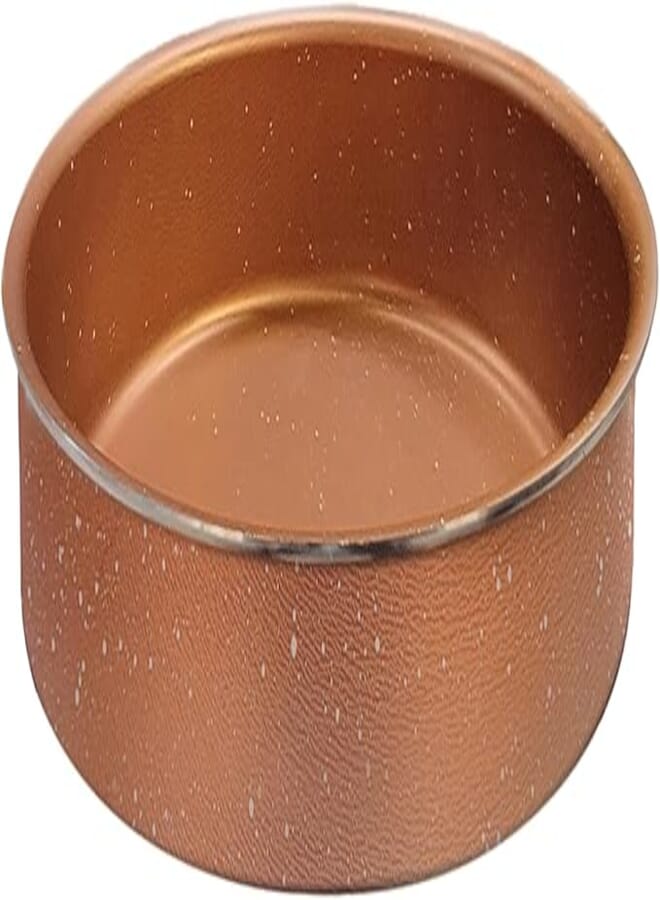 Trueval Copper Granite Design Round Oven Tray, 26 cm