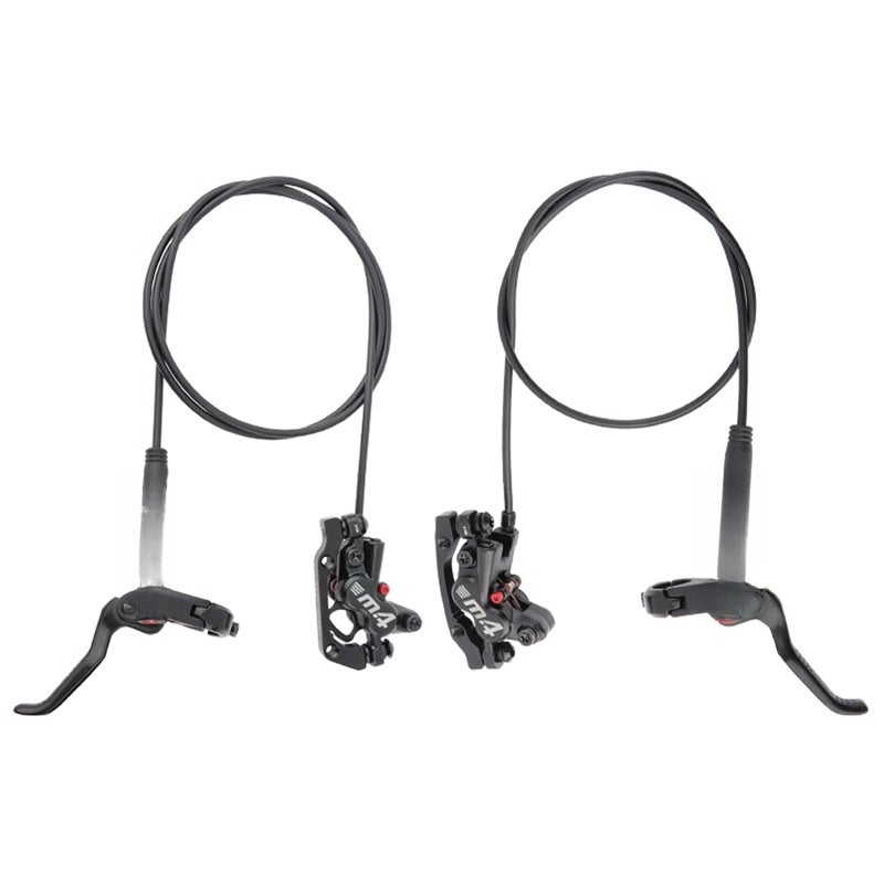MEROCA Hydraulic Bike Brake: 4 Pistons, Leak-Proof Integrated Lever & Oil Tube, Stainless Steel Disc Rotor - Extended Rotor Life, Aluminum Alloy Brake Pads for Most Mountain Bikes - Image 3