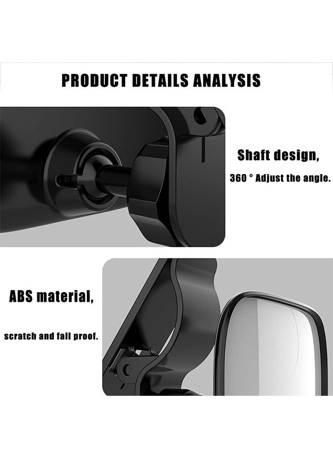 Generic - Automotive Interior Rearview, Dual-Purpose Baby Mirror, Wide Angle Convex Mirror for Infant Toddler Child Children, Backseat Adjustable Rearview, Clip-on or Stick on mirrors for Viewing Rear Passenger - Image 1