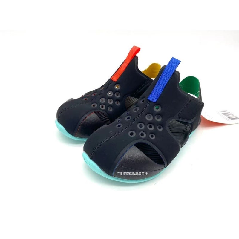 Baby Toe-Protecting Clogs With Velcro Straps, Airplane Sandals, Lightweight And Breathable Children'S Shoes, Direct Sales For Kids - Image 1