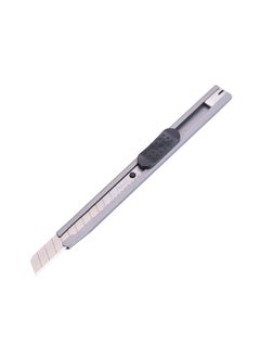 Deli Deli Cutter Knife - 13 Snap-Off SK5 Steel Blades, Pen Clip Design, Black, E2053  - Image 3