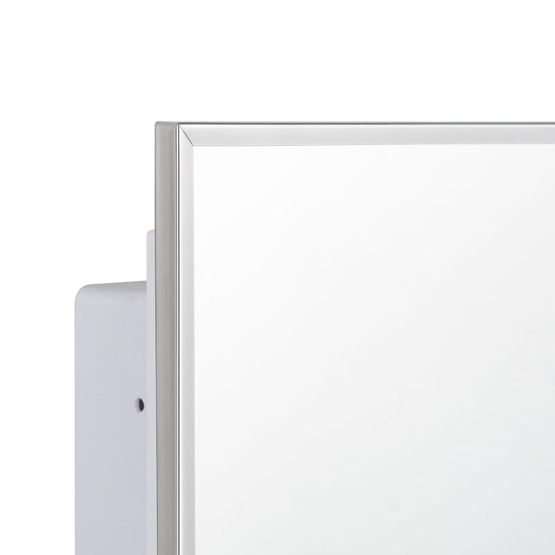 IDYLLOR Plastic Bathroom Medicine Cabinet with Framed Mirror 16 x 22 inch, Surface and Recessed Mount - Image 5