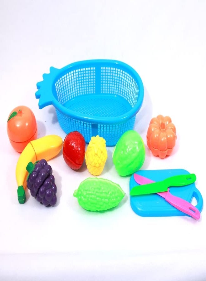 SmartCraft Fruit Set Basket (Multicolor) for Kids 12 Pieces. Let Your Child Learn About Different Fruits and Recognize Them. - Image 3