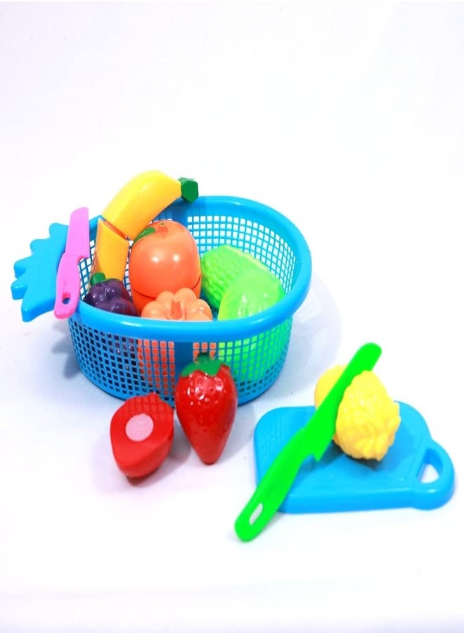 SmartCraft Fruit Set Basket (Multicolor) for Kids 12 Pieces. Let Your Child Learn About Different Fruits and Recognize Them. - Image 4