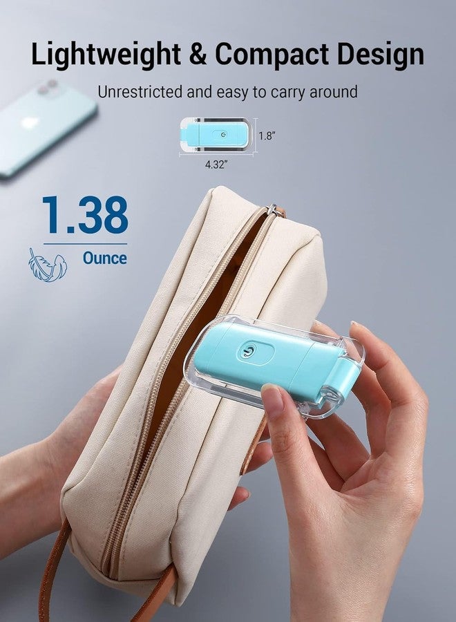 Vnockd USB Rechargeable Book Reading Light with Brightness Adjustable for Eye-Protection, with Clip Rechargeable (Blue) - Image 5
