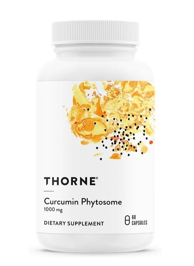 Thorness Curcumin Phytosome 1000 mg (Meriva) - Clinically Studied, High Absorption - Supports Healthy Inflammatory Response in Joints, Muscles, GI Tract, Liver, and Brain* - 60 Capsules - 30 Servings 
