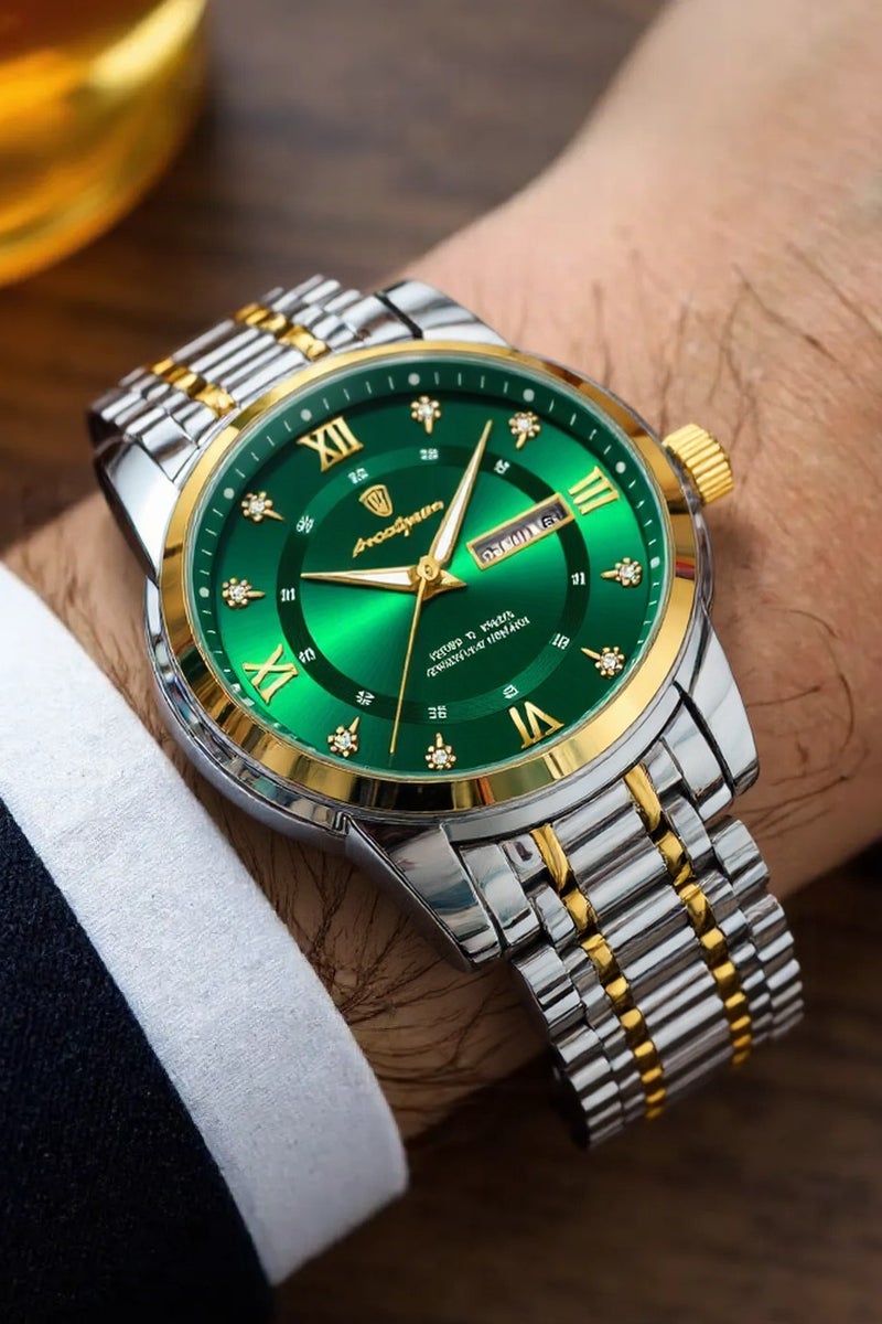 POEDAGAR Man Watch,Waterproof Luminous Men's Watch Quartz-41mm - Image 2