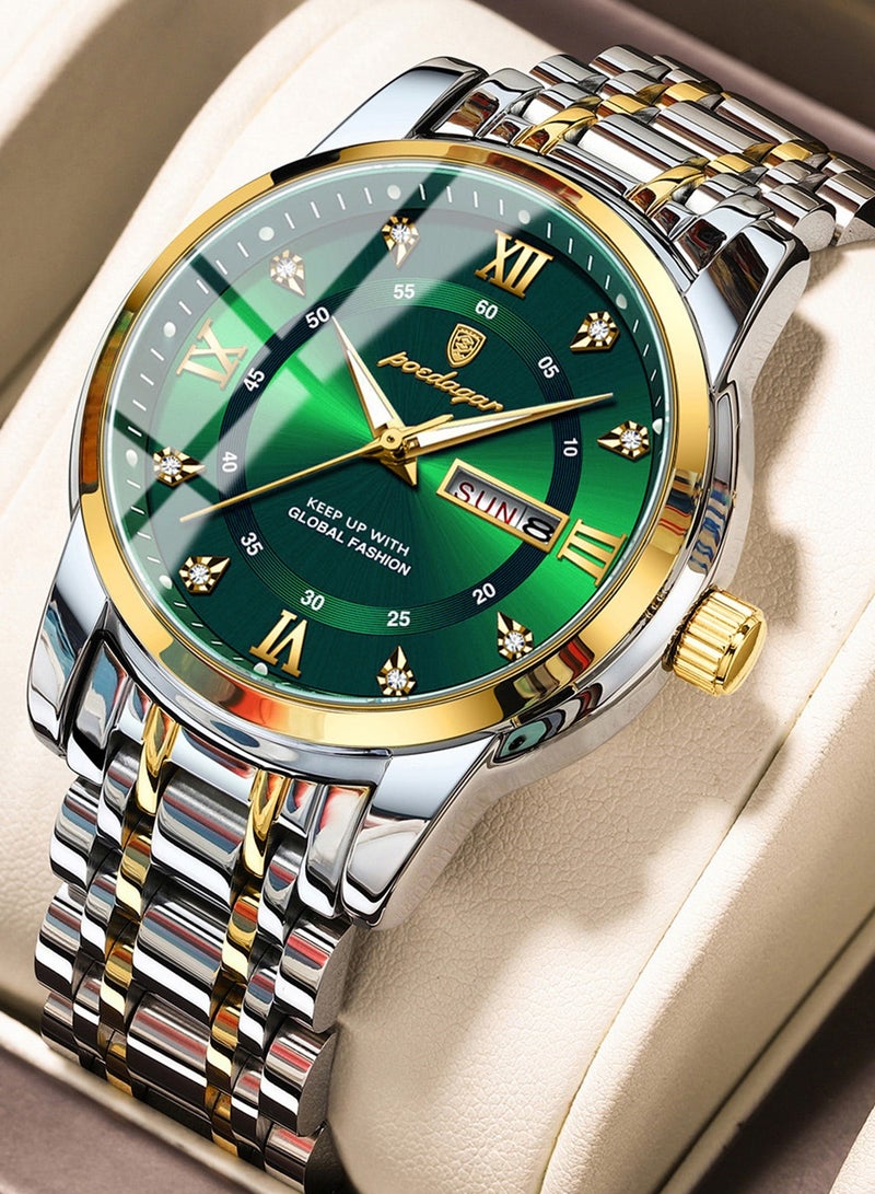 POEDAGAR Man Watch,Waterproof Luminous Men's Watch Quartz-41mm - Image 1