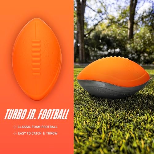 NERF Turbo Jr Kids Foam Football Classic Foam Football for Kids Indoor Outdoor Soft Foam Ball Kids Mini Soft Foam Ball NERF Toy Football for Kids Easy Throw Catch Youth Football - Image 5