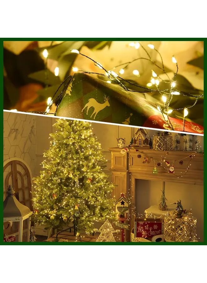 أضواء الألعاب النارية بالبطارية 59.06 بوصة 50 مصباح LED باللون الأبيض الدافئ، 8 أوضاع، ديكور خارجي للإجازات - Image 5