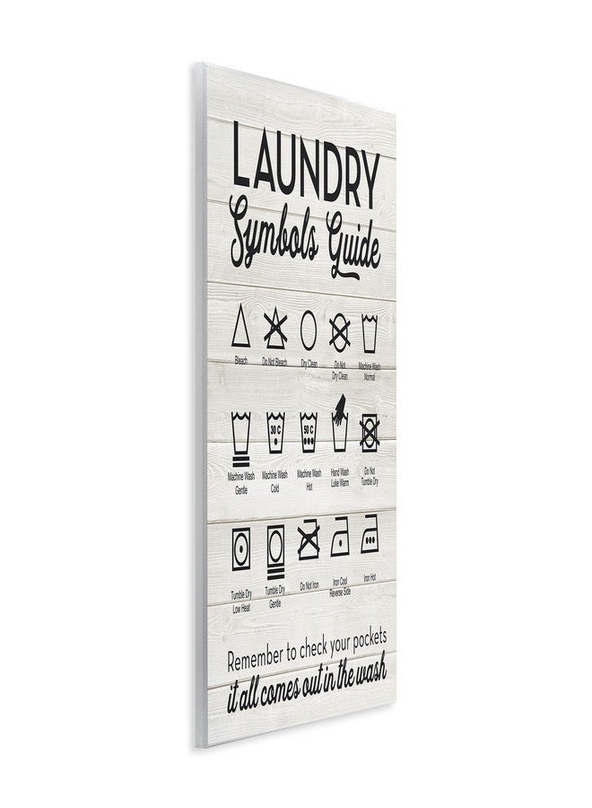 Stupell Industries Laundry Symbols Guide Typography Wall Plaque, 10x15, Multi-Color - Image 3