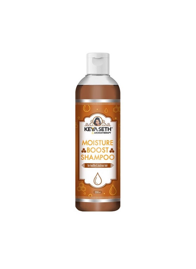 Keya Seth Aromatherapy Keya Seth Aromatherapy, Moisture Boost Shampoo for Dry Dull Frizzy Hair- Makes Hair Shine, Soft, Smooth & Silky with Honey, Milk Protein, Pro -Vitamin B5 for Men & Women. (200ML)  - Image 1