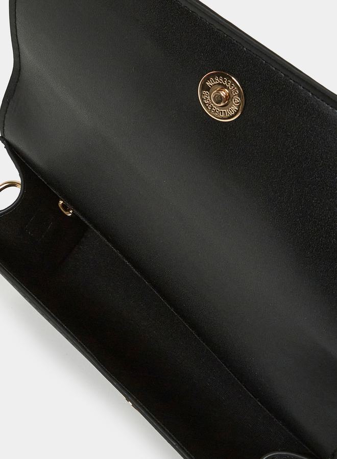 Styli Metal Accent Crossbody Bag with Detachable Strap  - Image 4