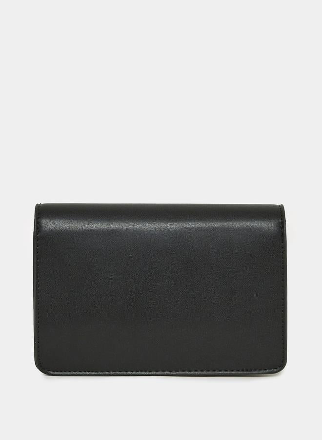 Styli Metal Accent Crossbody Bag with Detachable Strap  - Image 3