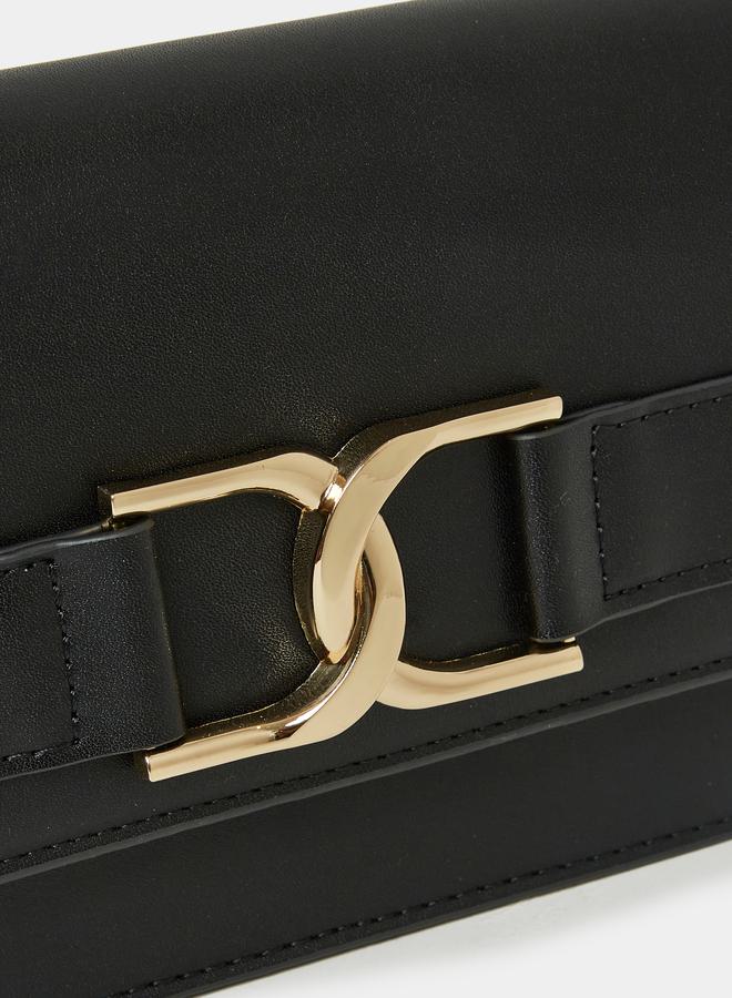 Styli Metal Accent Crossbody Bag with Detachable Strap  - Image 2