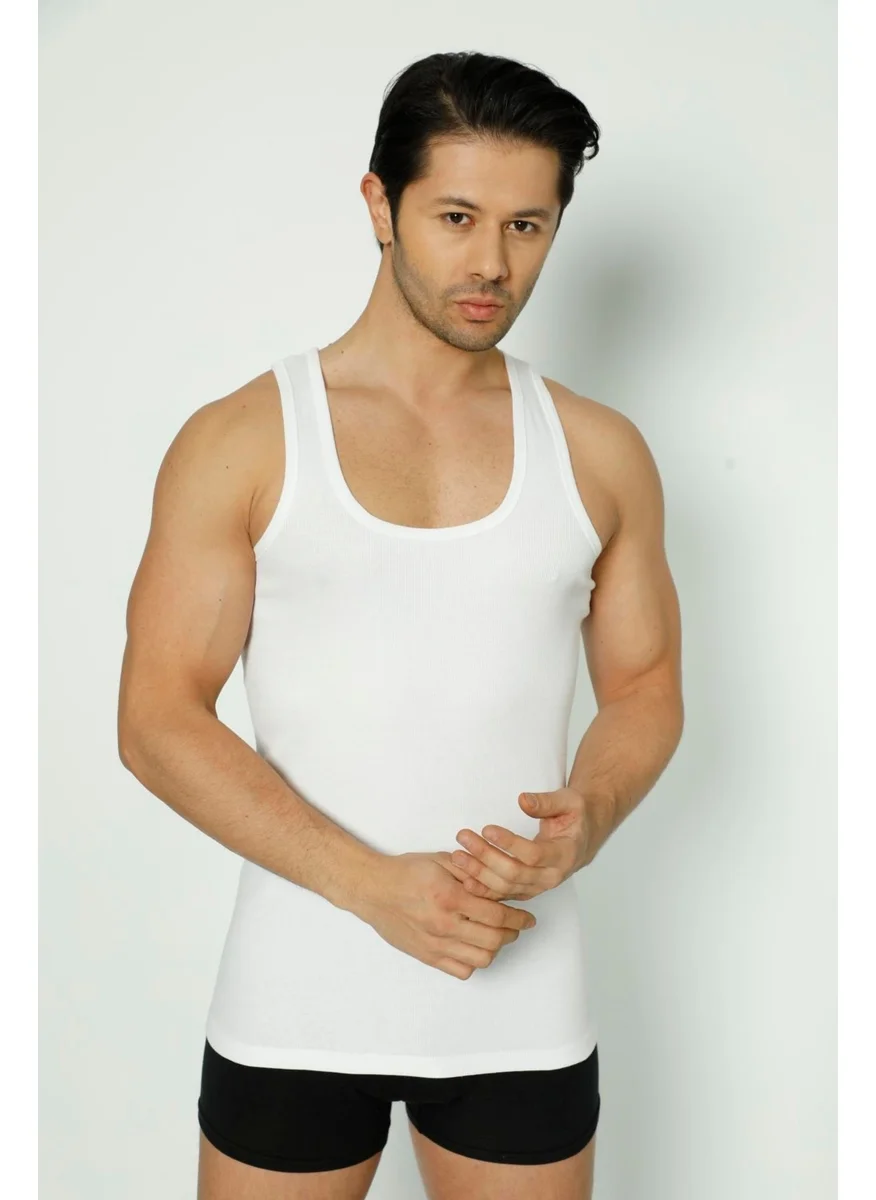 ارما يلدز Men's White Corduroy Undershirt