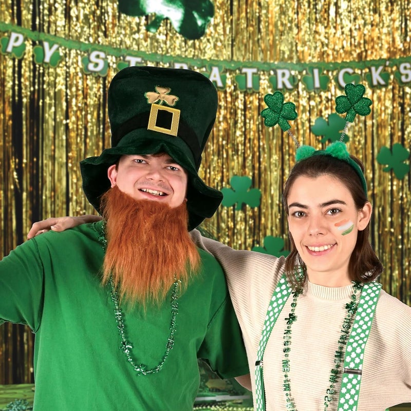 Beistle Glittered Shamrock Boppers  Green - Image 5