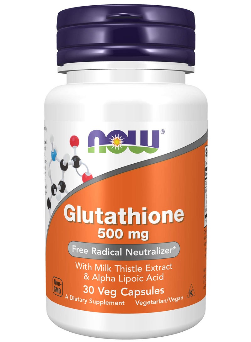 Now Glutathione 500 Mg Caps 30S