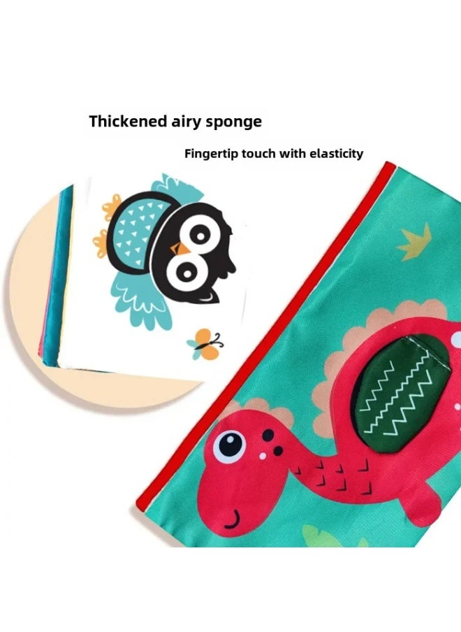 Generic - Black White Haha Glasses Training Book Foldable Toothpaste Car Hanging Baby Toys Wholesale-Color:Penguin Mirror + Cloth Book (three Pages And Six Sides) - Image 1