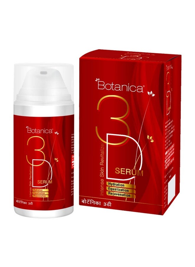 Botanica 3D Serum - 30Ml | Intense Revitalizer Serum | Reduces Dryness & Fine Lines | Rejuvenating & Hydrating | Reduces Pigmentation & Redness | Enriched With Niacinamide & Glycerine  - Image 1