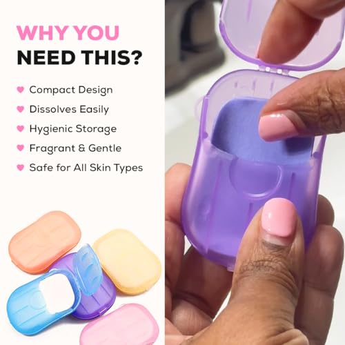 Multibrite Disposable Paper Soap Sheets for Handwash Portable Scented Mini Paper Soap Strips for Travel Camping, Hand Soap, Dissolves Easily, Hygienic & Travel-Friendly for All Skin Types (20 Sheets) - Image 2