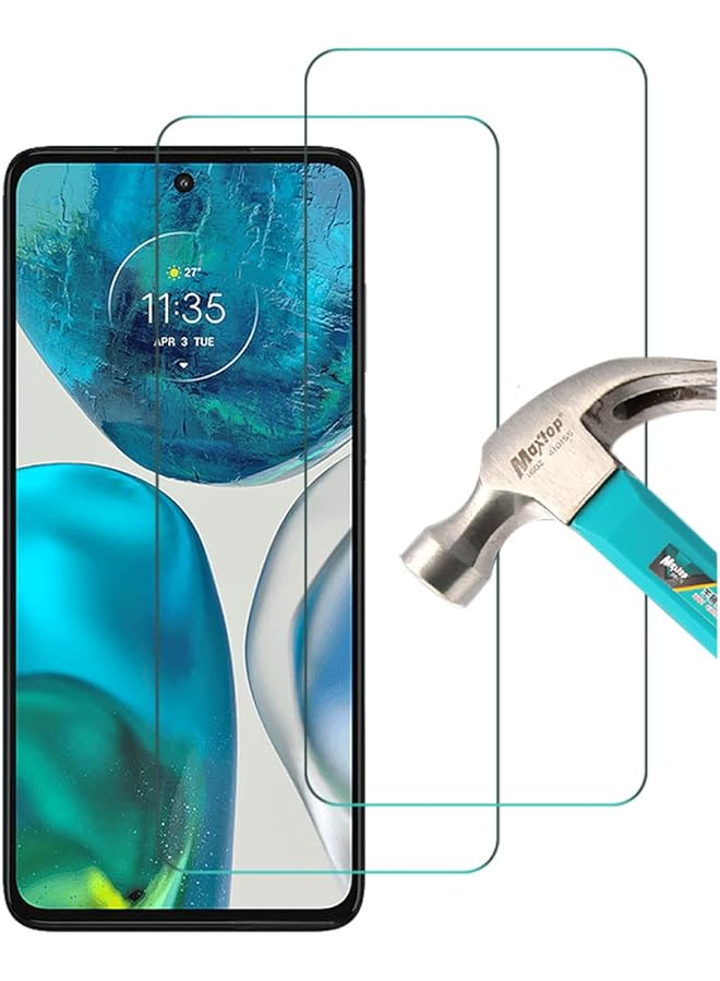 erorex 2 Pack Compatible With Motorola Moto G52 Moto G82 5G 6.6 Inch Screen Protector Tempered Glass For Moto G52 9H Scratch Resistant Bubble Free Easy To Install - Image 1