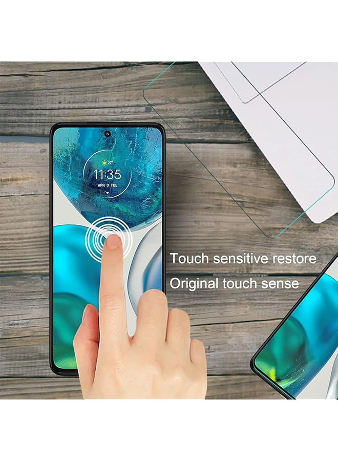 erorex 2 Pack Compatible With Motorola Moto G52 Moto G82 5G 6.6 Inch Screen Protector Tempered Glass For Moto G52 9H Scratch Resistant Bubble Free Easy To Install - Image 5