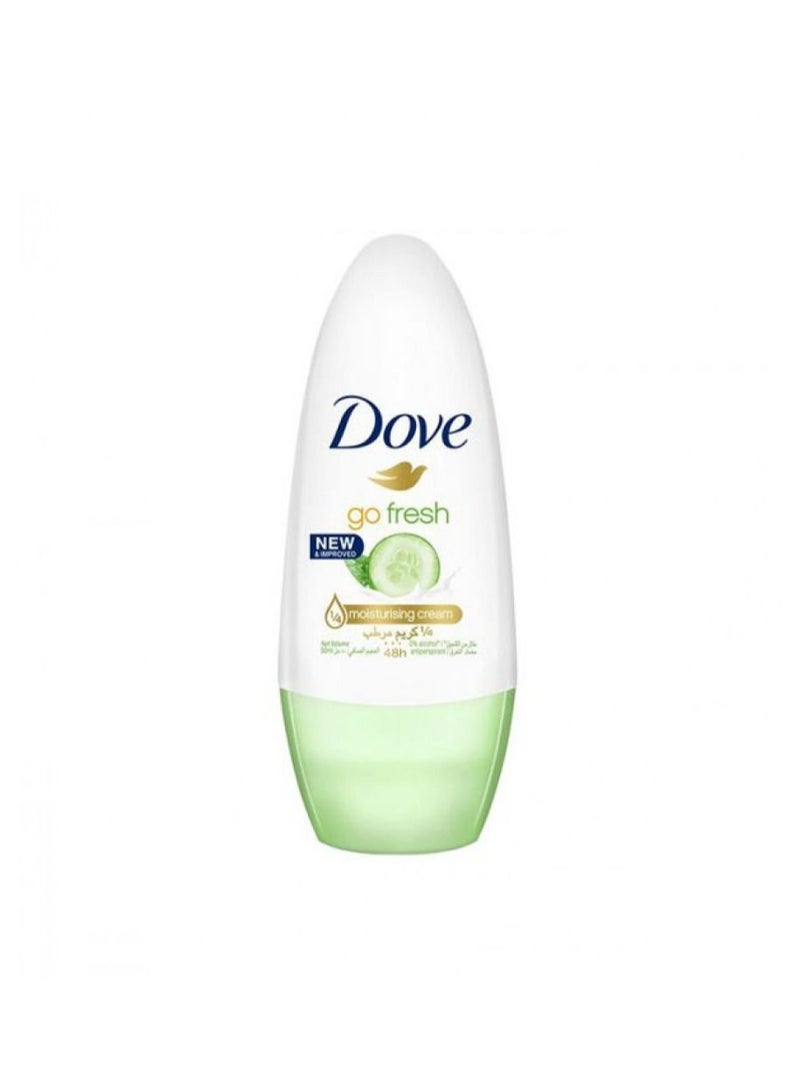 دوف دوڤ، مزيل عرق بالكرة الدوارة، انتعاش الخيار والشاي الأخضر - 50 مل