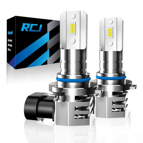 RCJ 9005/HB3 Bulbs, Fog Light 6000K Cool White with Cooling Fan, Plug-N-Play, Pack of 2 - Image 1