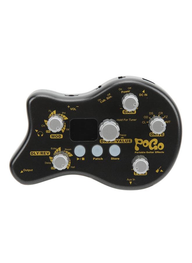 Guitar Multi Effects Processor Effect Pedal POGO Delay Reverb Distortion Instrument Accessory AU Plug 100‑240V