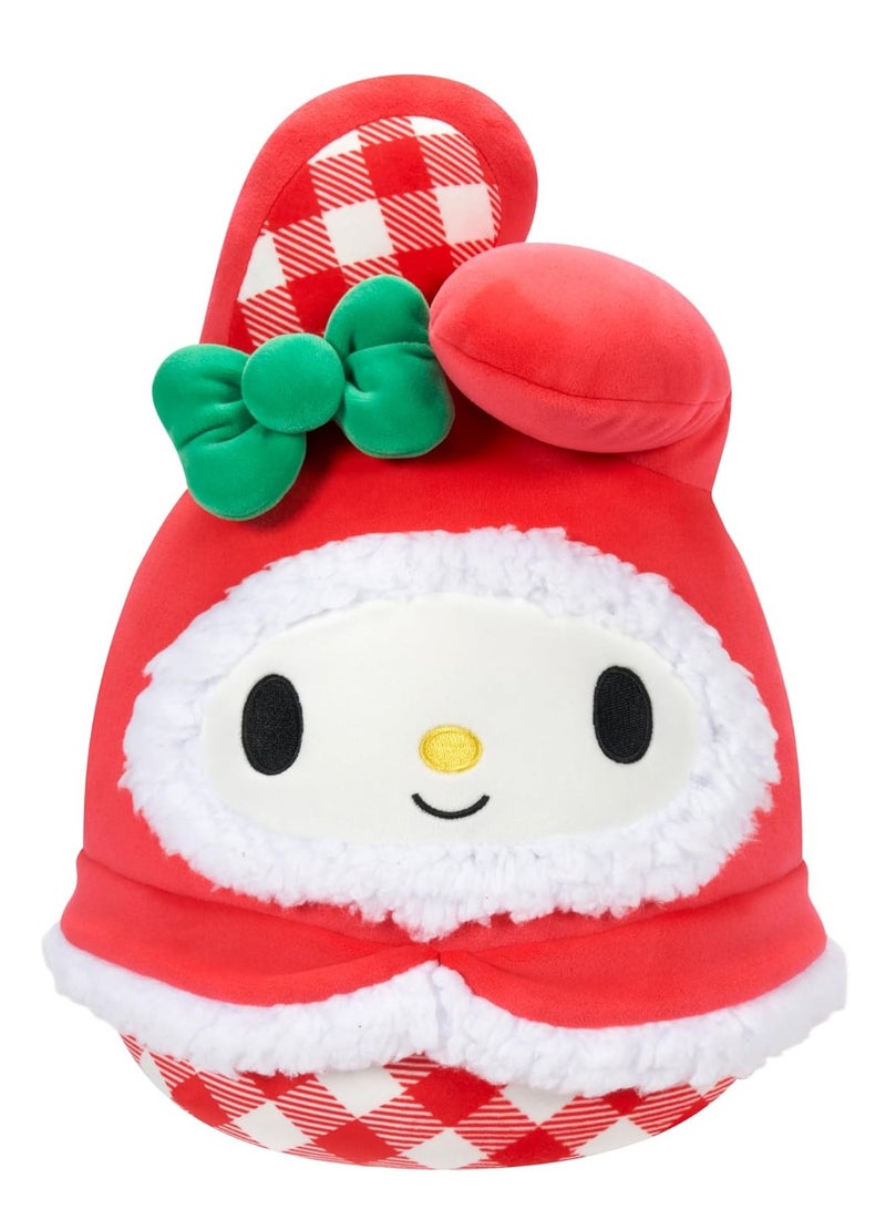 Squishmallows 10 inch Sanrio My Melody Red Gingham Officially Licensed Kellytoy Plush Toy Colorful Soft Gift | For Kids Girls & Boys |  Washable Squishy Stuff Toy  | All Age | Stuffed Toy  - Image 1