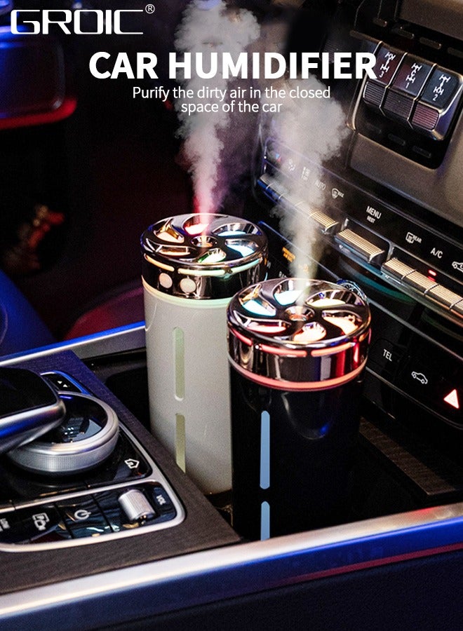 GROIC Car Diffuser Humidifier Aromatherapy Essential Oil Diffuser USB Cool Mist Mini Portable Diffuser for Car with 7-LED Color Changing,Automobile Aromatherapy Machine - Image 4