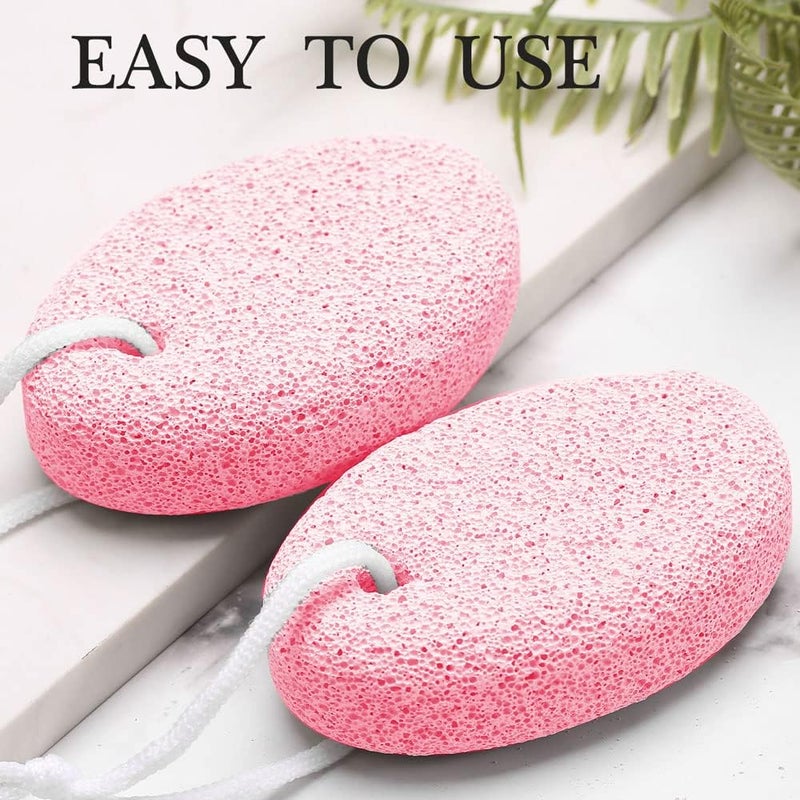 HOOMBOOM 2PCS Natural Pumice Stone for Feet, Lava Pedicure Tools Hard Skin Callus Remover for Men/Women Feet and Hands - Natural Foot File Exfoliation to Remove Dead Skin - Image 4