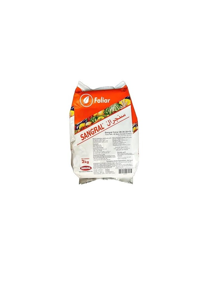 general Sangral Foliar NPK 20-20-20+TE High Potassium Water Soluble Fertilizer For Plants 2kg  - Image 3
