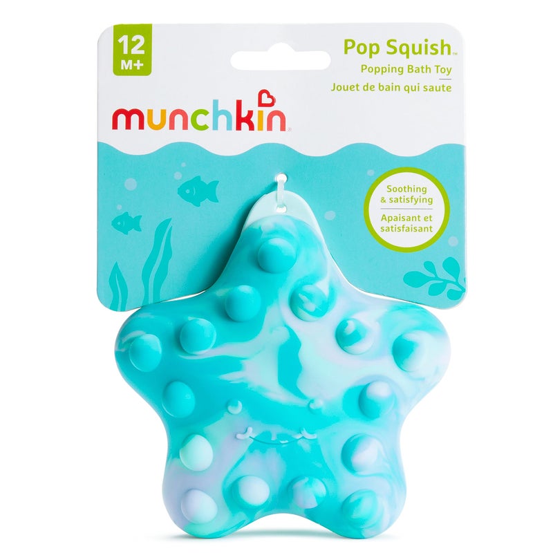 MunchkinÂ® Pop Squishâ„¢ Bath Toy, Mold Free Baby and Toddler Bathtub Toy with Sensory and Fidget Play, Starfish - Image 4